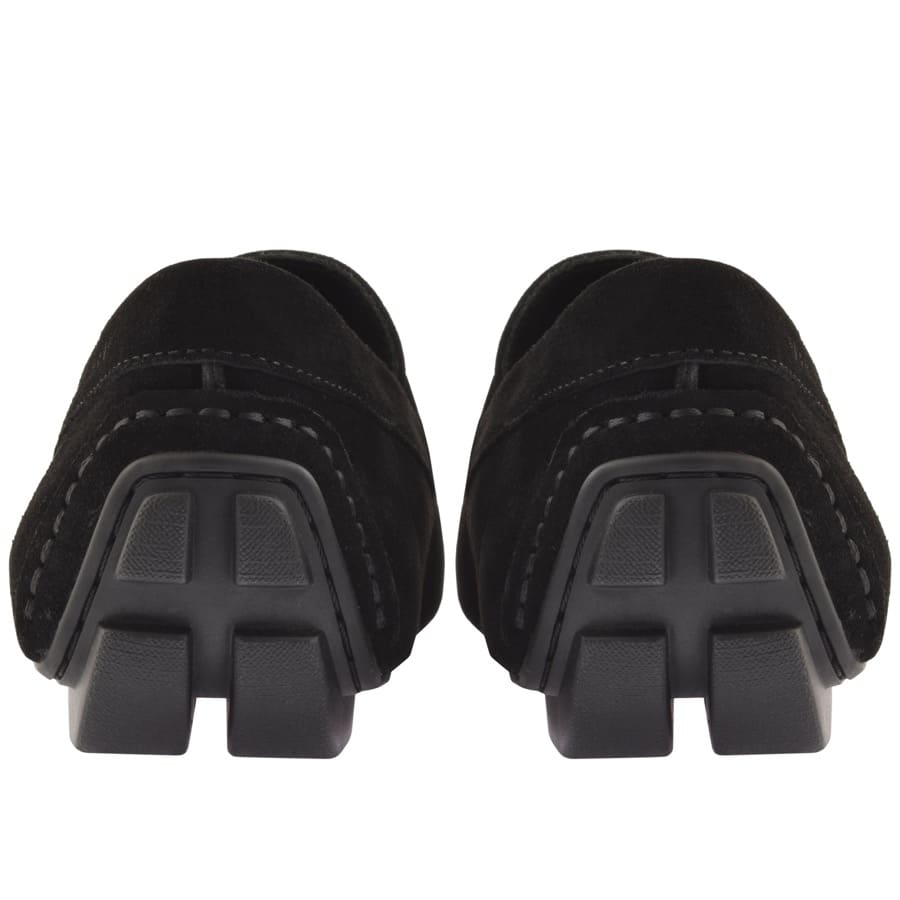 Alternative Image for ProductEmporio Armani Suede Driver Shoes Black2